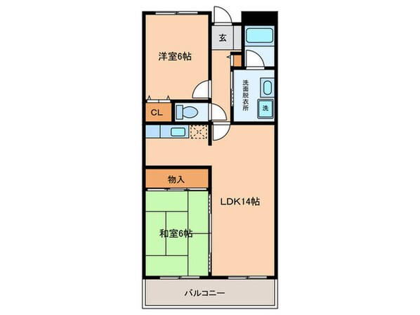 メゾンＤＥコンフォ－ルの物件間取画像